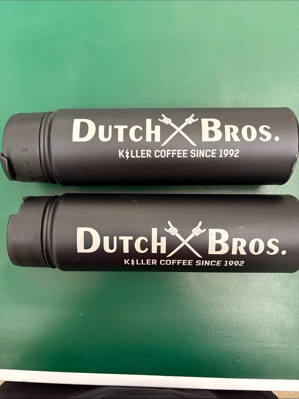 Dutch Bros Black Tumbler with White Logo